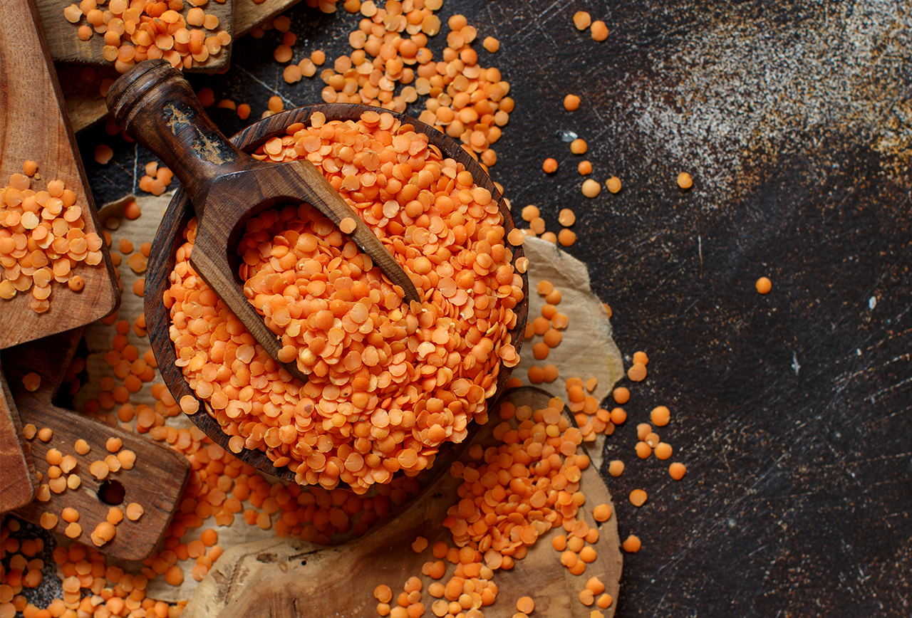 bulk split red lentils