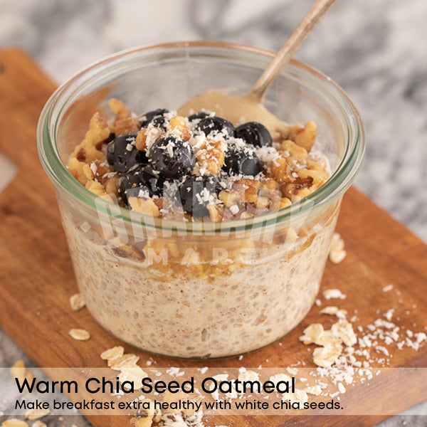 NATURAL WHITE CHIA SEEDS-Natural Seeds-Granary Mart