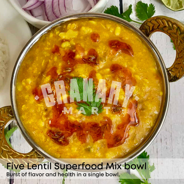 FIVE-LENTIL AND BEAN SUPERFOOD MIX-Lentil and Bean Mixes-Granary Mart