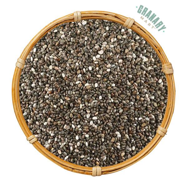 NATURAL WHOLE BLACK CHIA SEEDS-Natural Seeds-Granary Mart