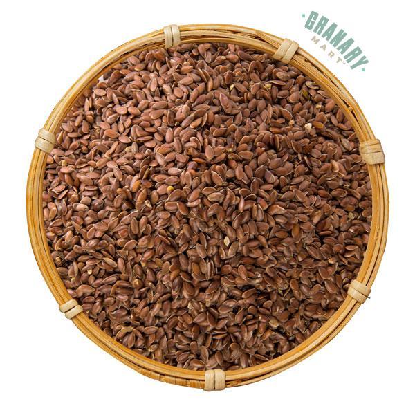 NATURAL WHOLE BROWN FLAX SEEDS-Natural Seeds-Granary Mart