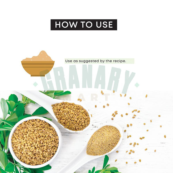 ORGANIC FENUGREEK POWDER-Organic Spice Powders-Granary Mart