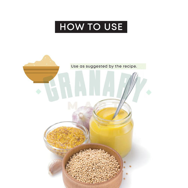 ORGANIC YELLOW MUSTARD POWDER-Organic Spice Powders-Granary Mart